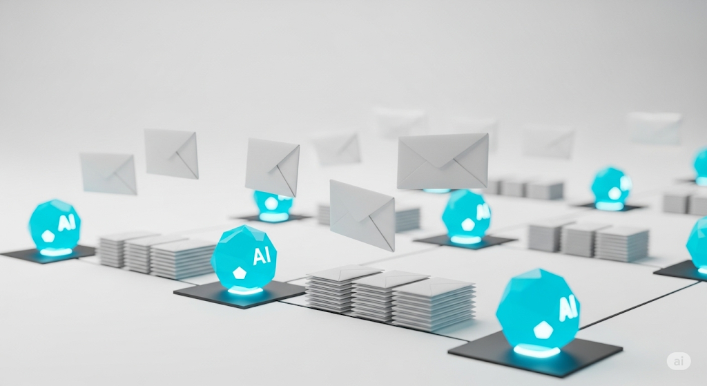 AI Sorting Email Visualization